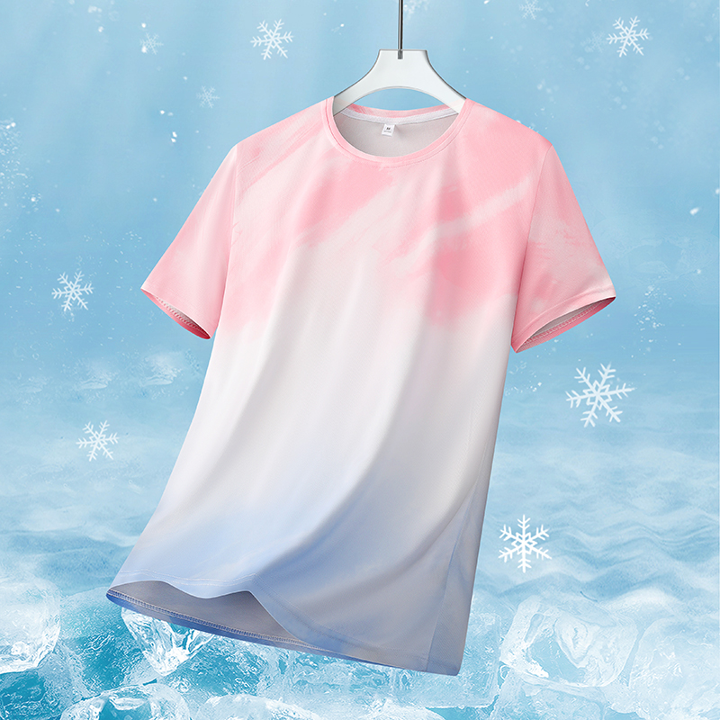 Badminton Outdoor - Women's Gradient Quick-drying Sports Short Sleeves