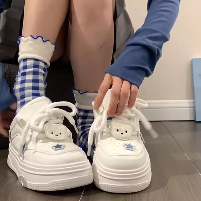 Women Kawaii Blue Platform Sne – обзор и цена Badminton Korea