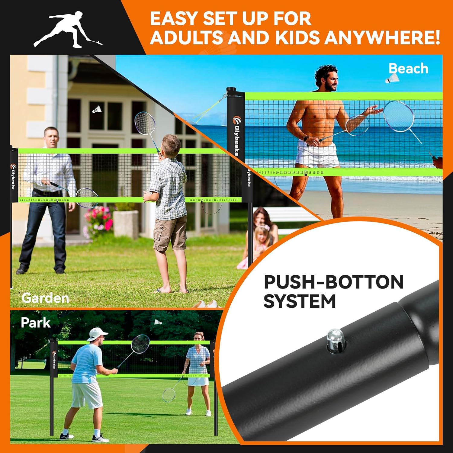 12ft Badminton Net Set for Bac – обзор и цена Badminton Net