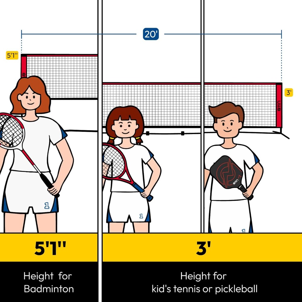 Adjustable Badminton Net - Mul – обзор и цена Badminton Net