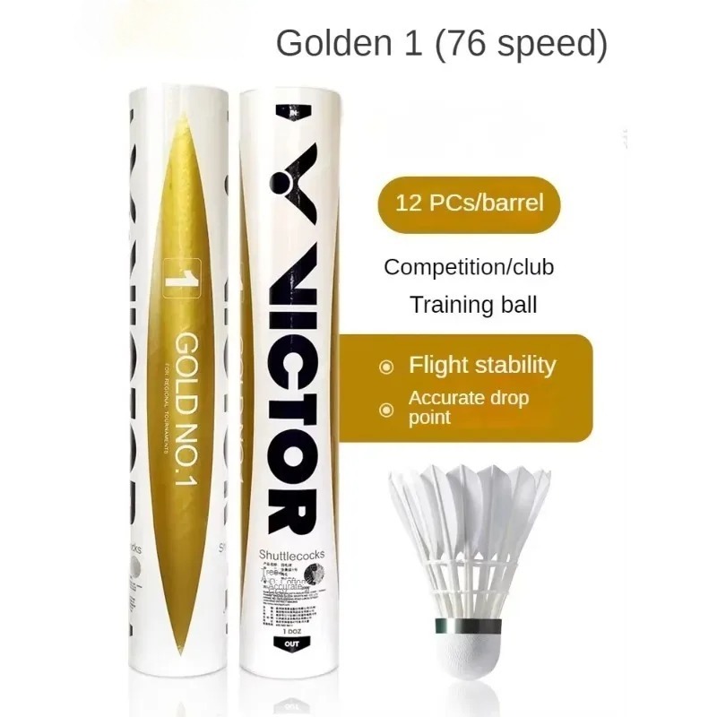 1 Tube    sport Badminton shut – обзор и цена Victor Shuttlecock Feather