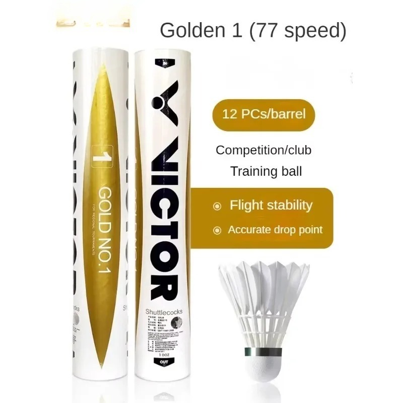 1 Tube    sport Badminton shut – обзор и цена Victor Shuttlecock Feather