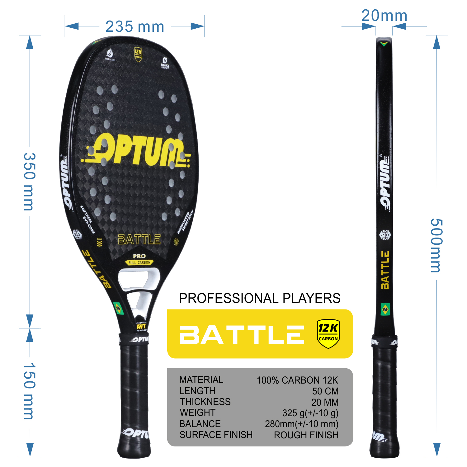 OPTUM BATTLE 12K Carbon Fiber  – обзор и цена Li Ning Racket
